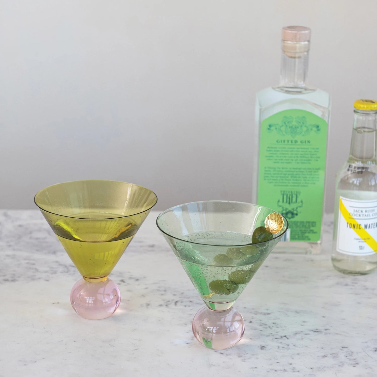 Two Tone Martini Glass