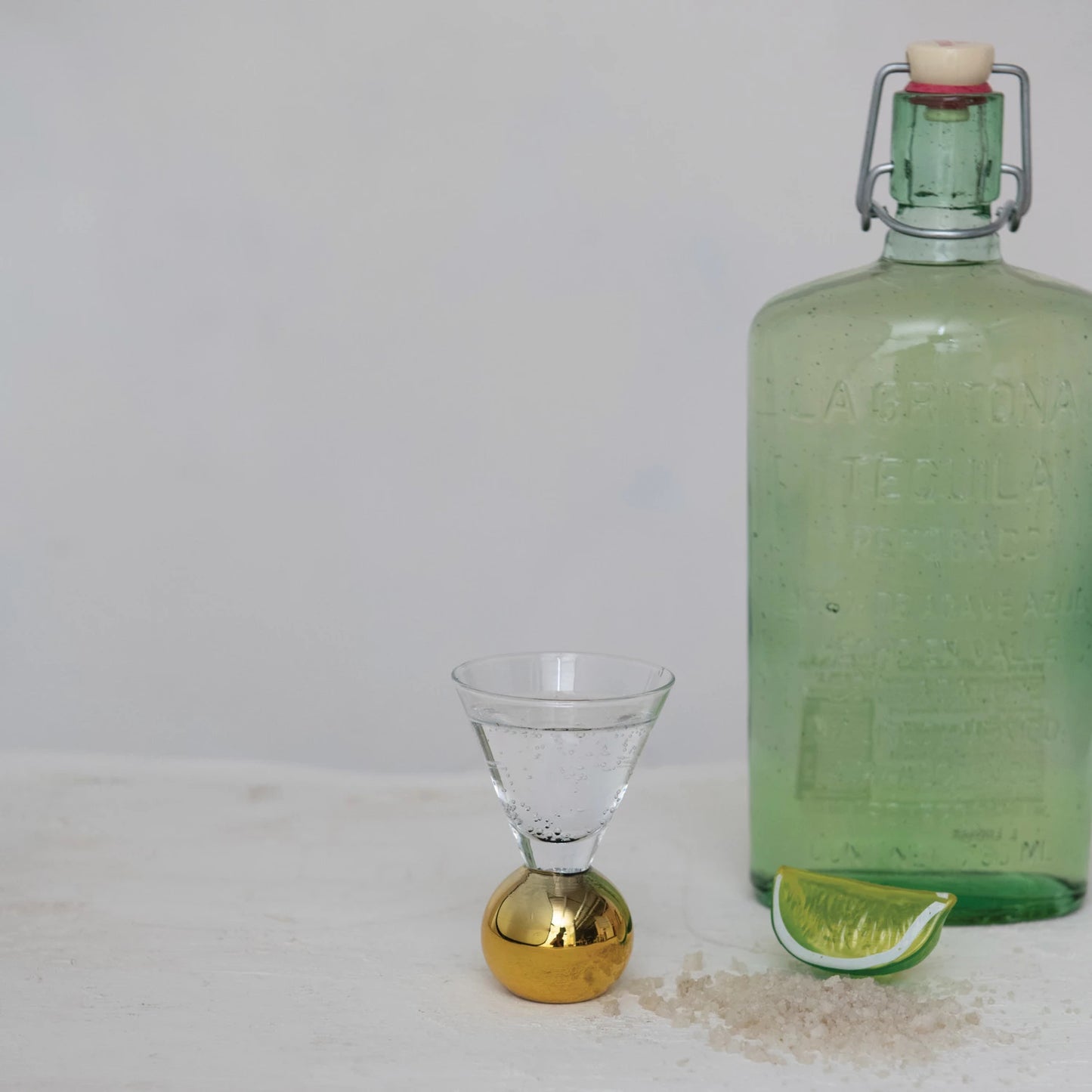 Gold Ball Shot Glass