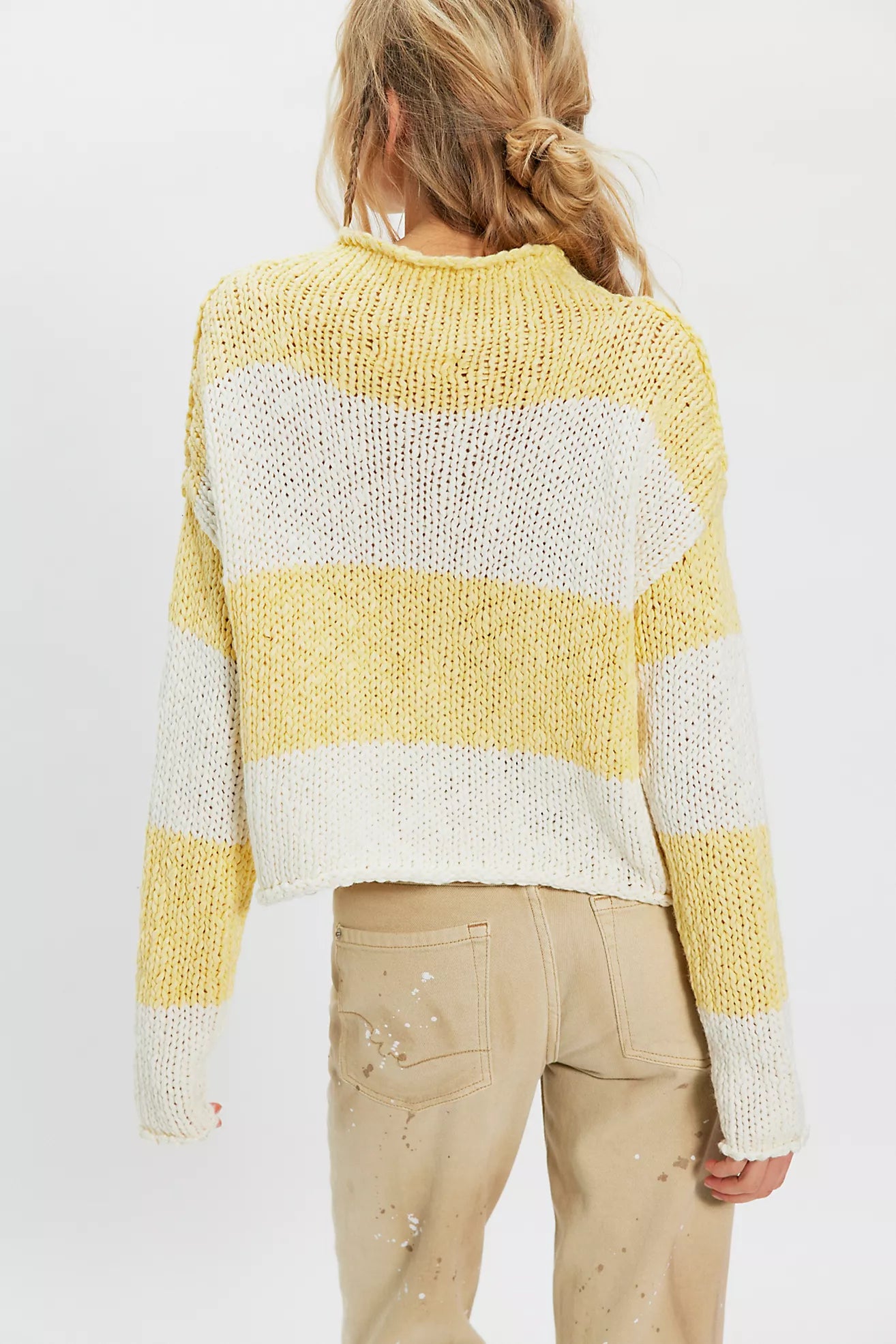 Free People Opal Rollneck knit stripe sweater