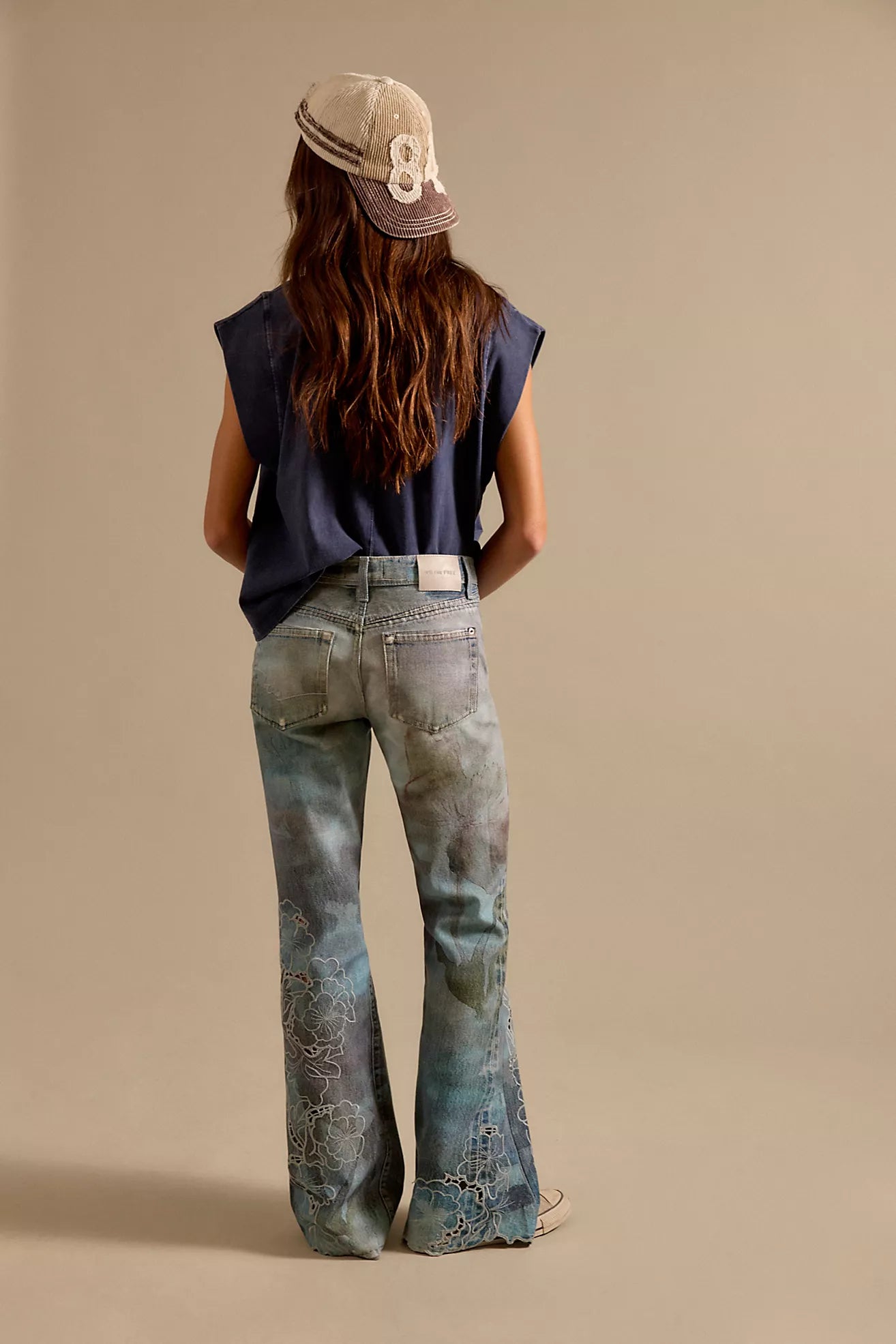 Free People WestCoast Illusions and Cutwork Jeans