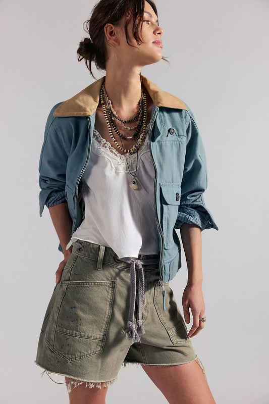 Free People Moxie Barrel Shorts