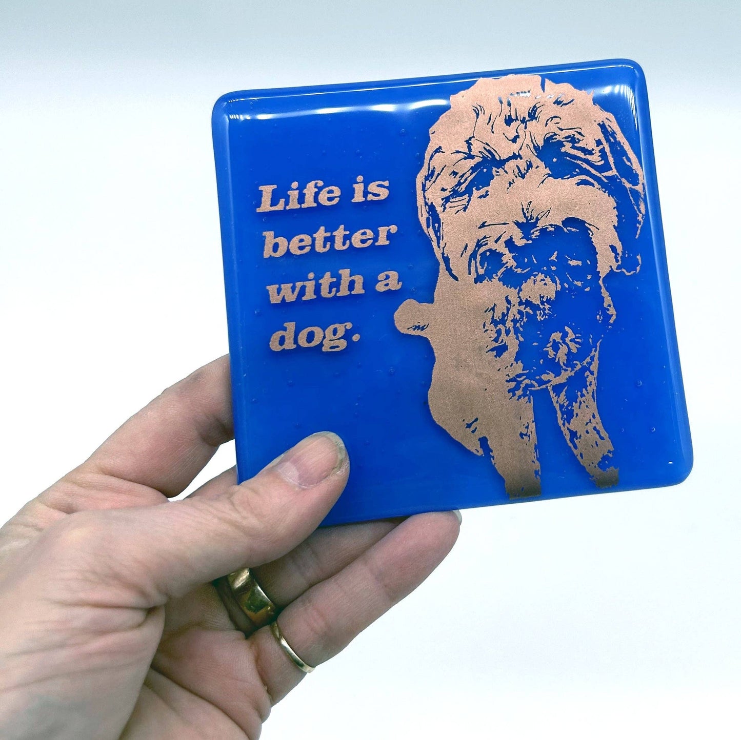 Life Is Better With A Dog Single Coaster