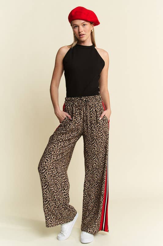 Leopard Print Trouser Pants