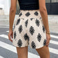 Boho Print High Waist Drawstring Shorts for Summer