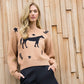 Horse And Star Knit Sweater: BEIGE