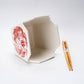 Phoenix Takeout Box Ceramic Serving Bowl with Chopsticks (16 oz)