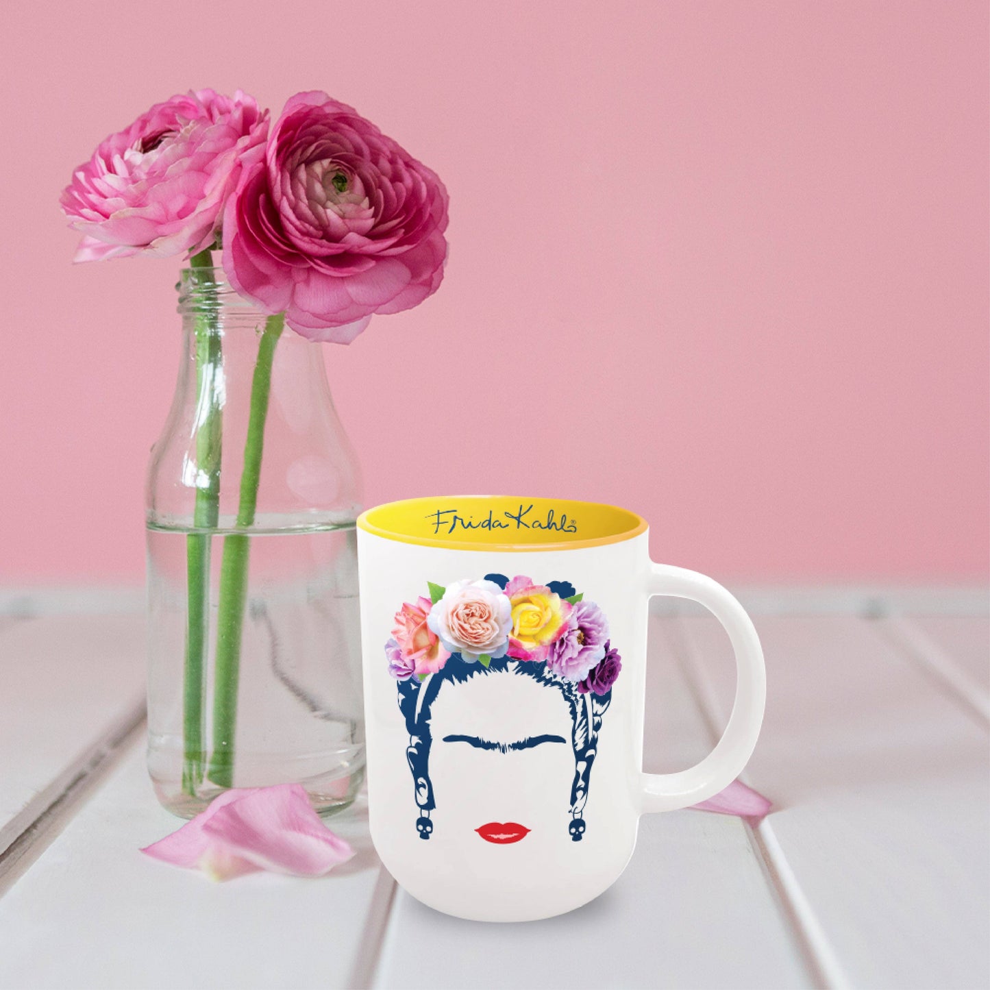 Frida Minimalist 20 oz Cappuccino Mug (wht)