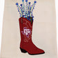 Aggie Bluebonnet Boot Tea Towel