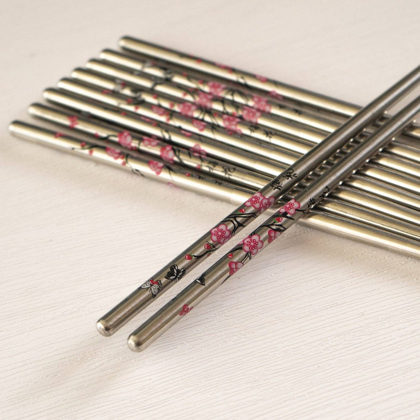 5 Piece Cherry Blossoms Chopsticks Set