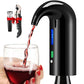 Electric Wine Aerator Dispenser - Portable Wine Accessory: Black