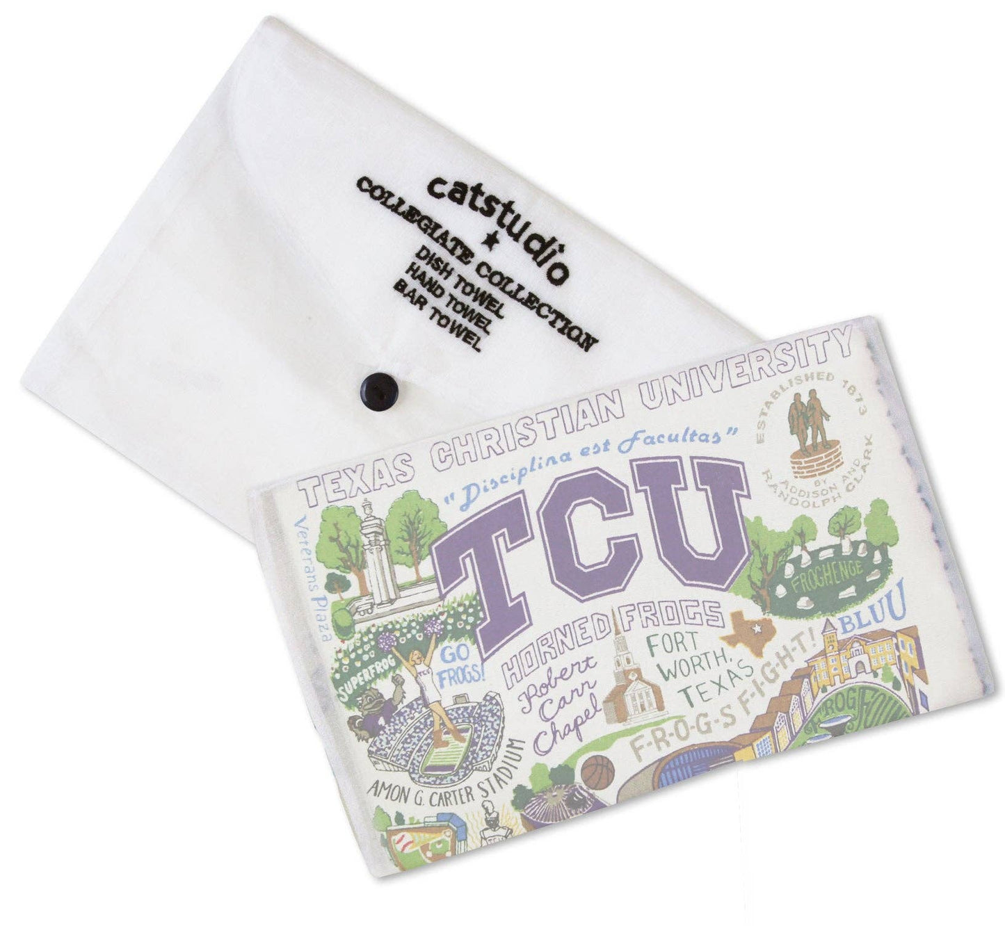(TCU) Collegiate Dish Towel