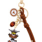 Texas Longhorns Cluster Bag Charm in Burnt Orange