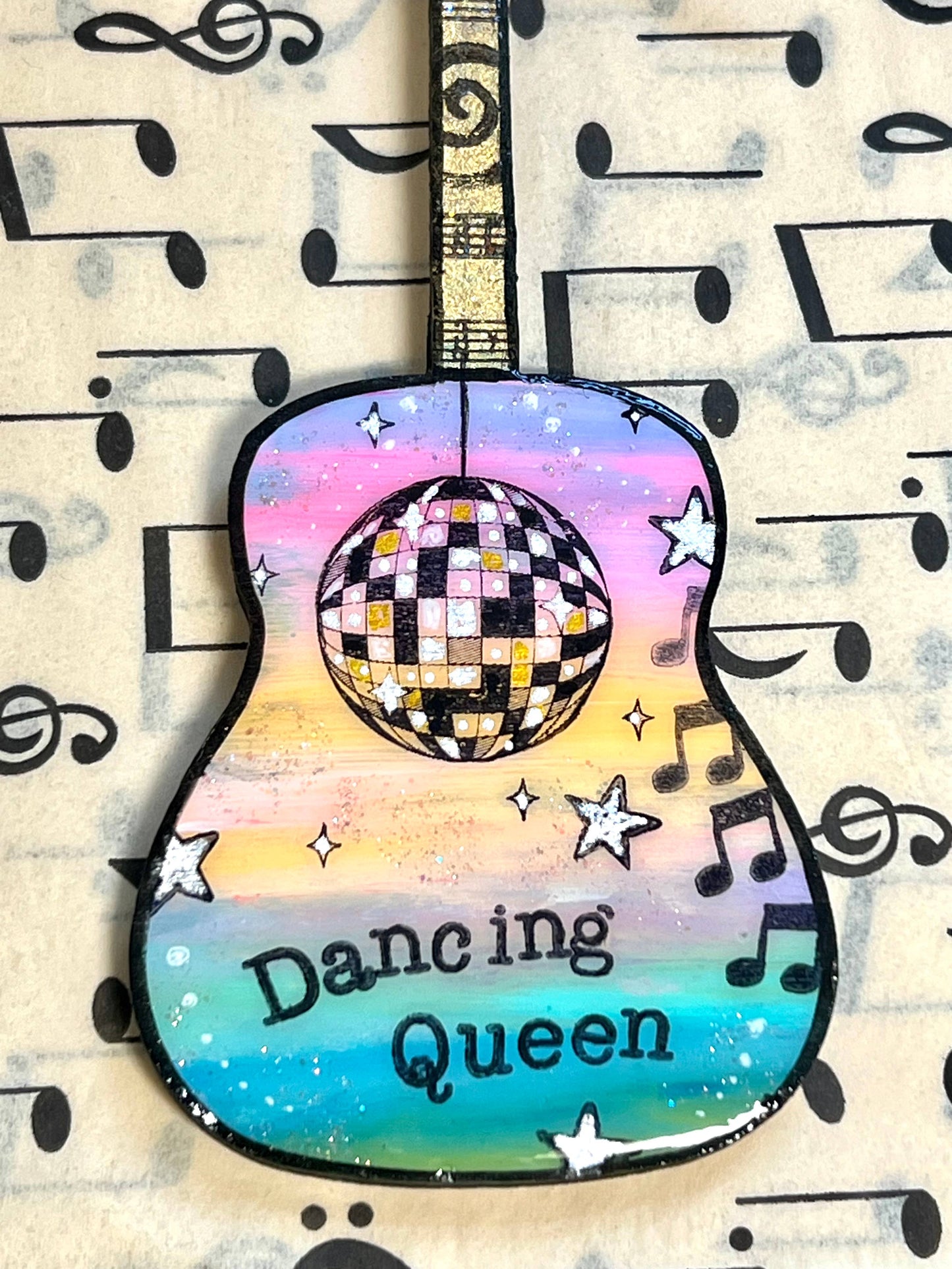 Guitar Ornament, Dancing Queen