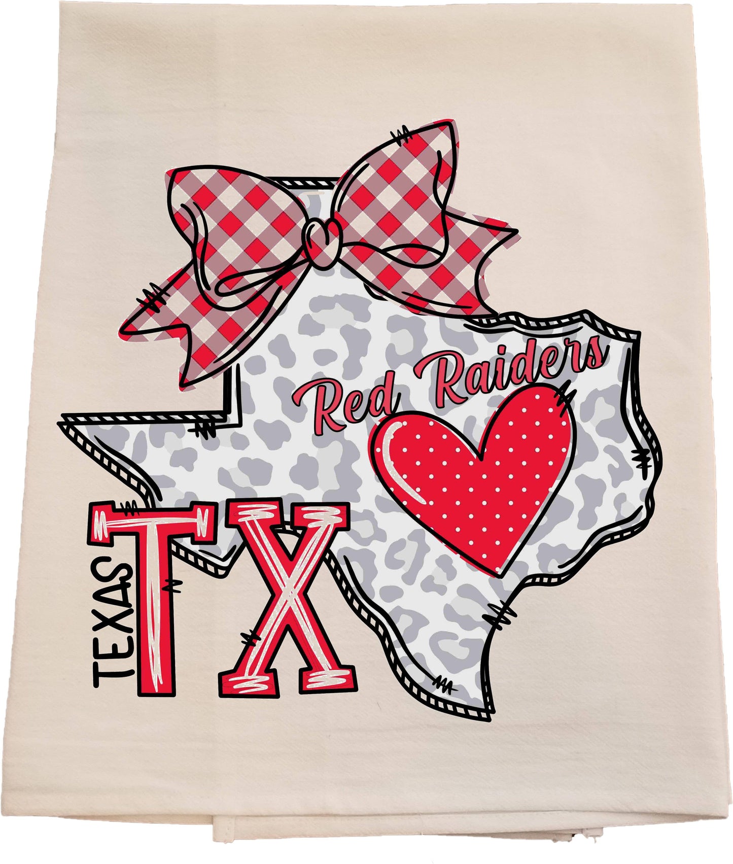 Texas Tech Heart of Texas Tea Towel