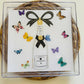 Monochrome Champagne & Butterfly  Tray