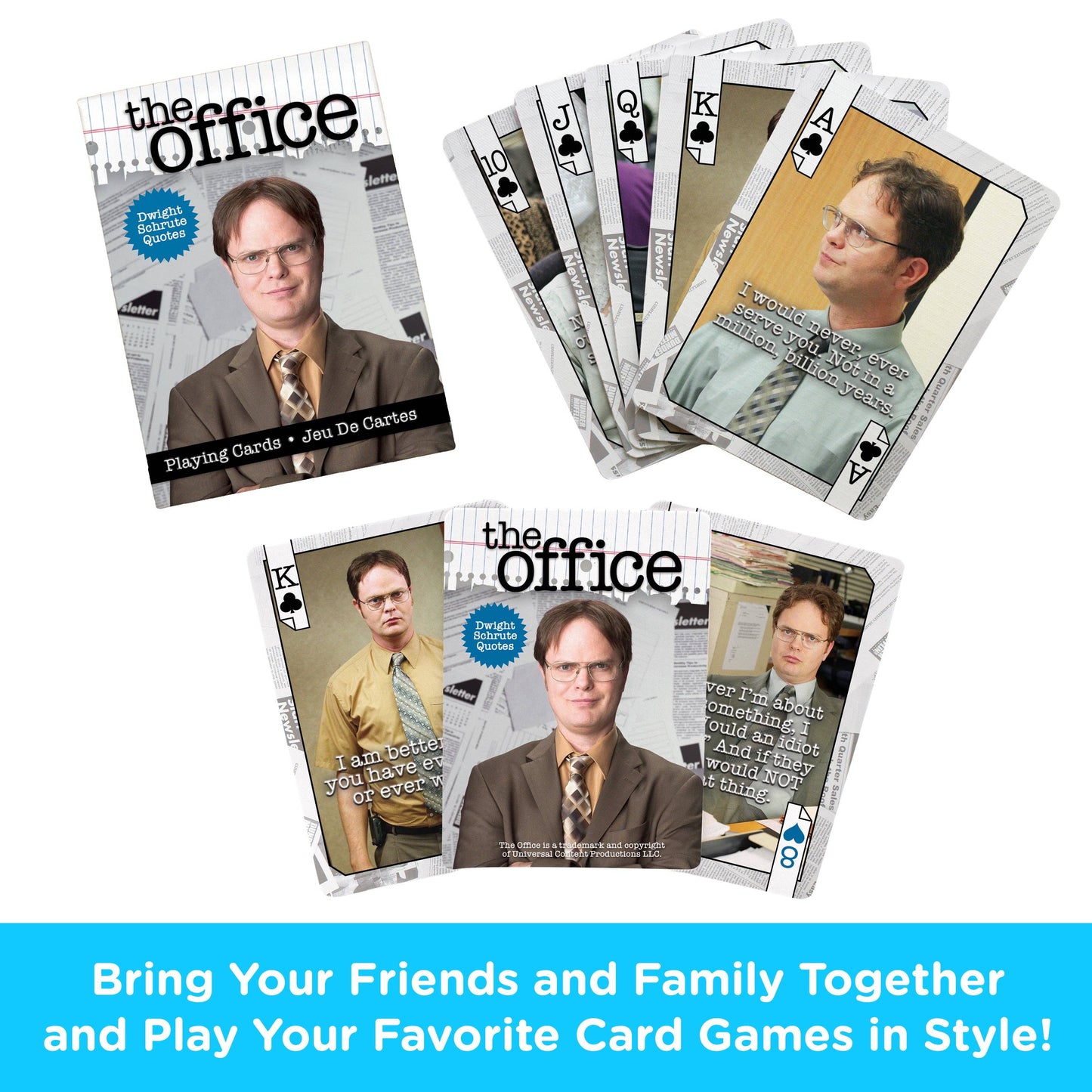 The Office - Dwight Quotes Playing Cards