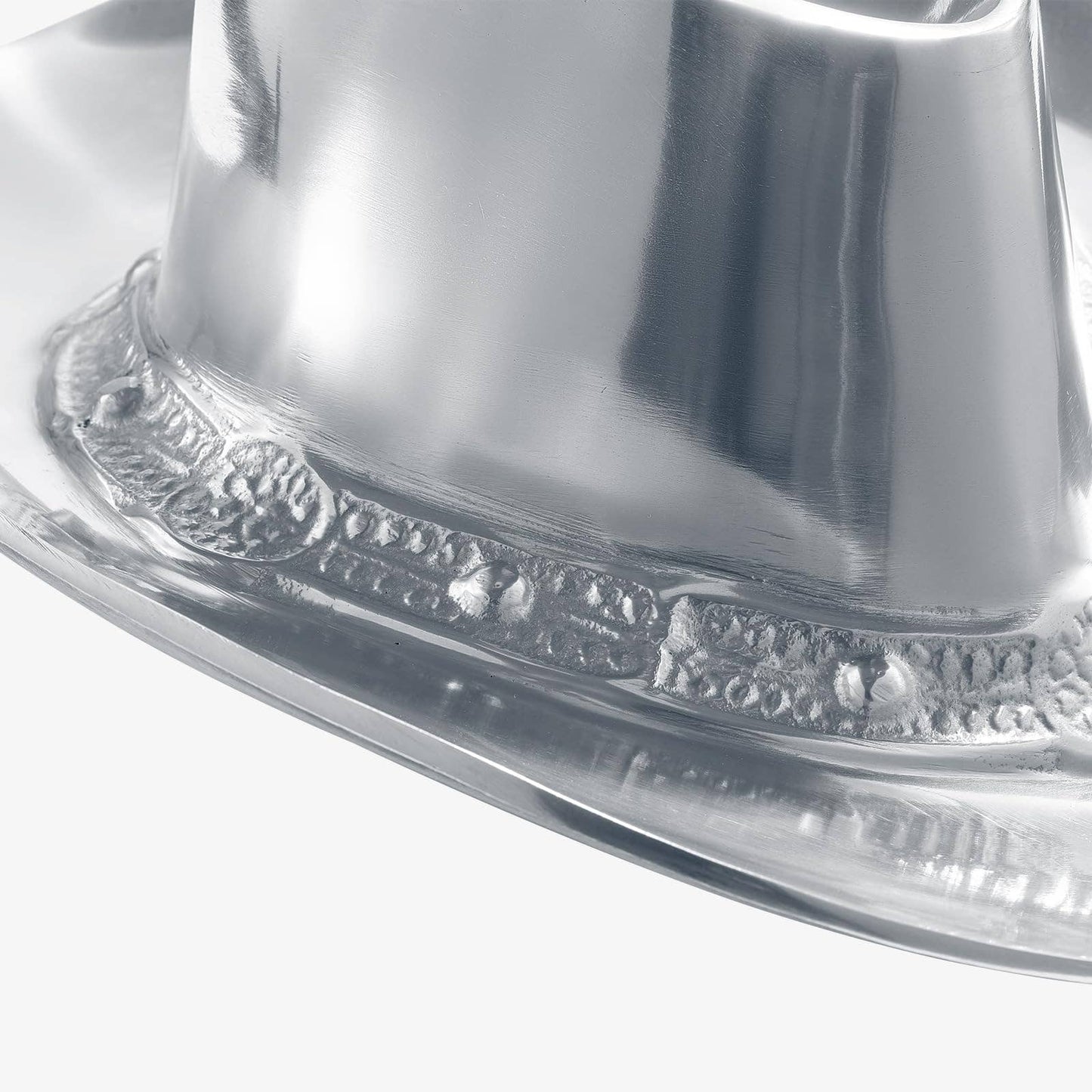 Western Cowboy Hat Chip & Dip Bowl – Silver Brass