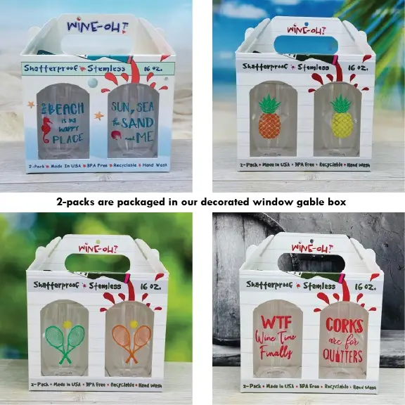 CLASSY BITCHES Wine Glasses: 4pk