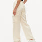 Elsa Satin Cargo Vanilla Cream by Six/Fifty
