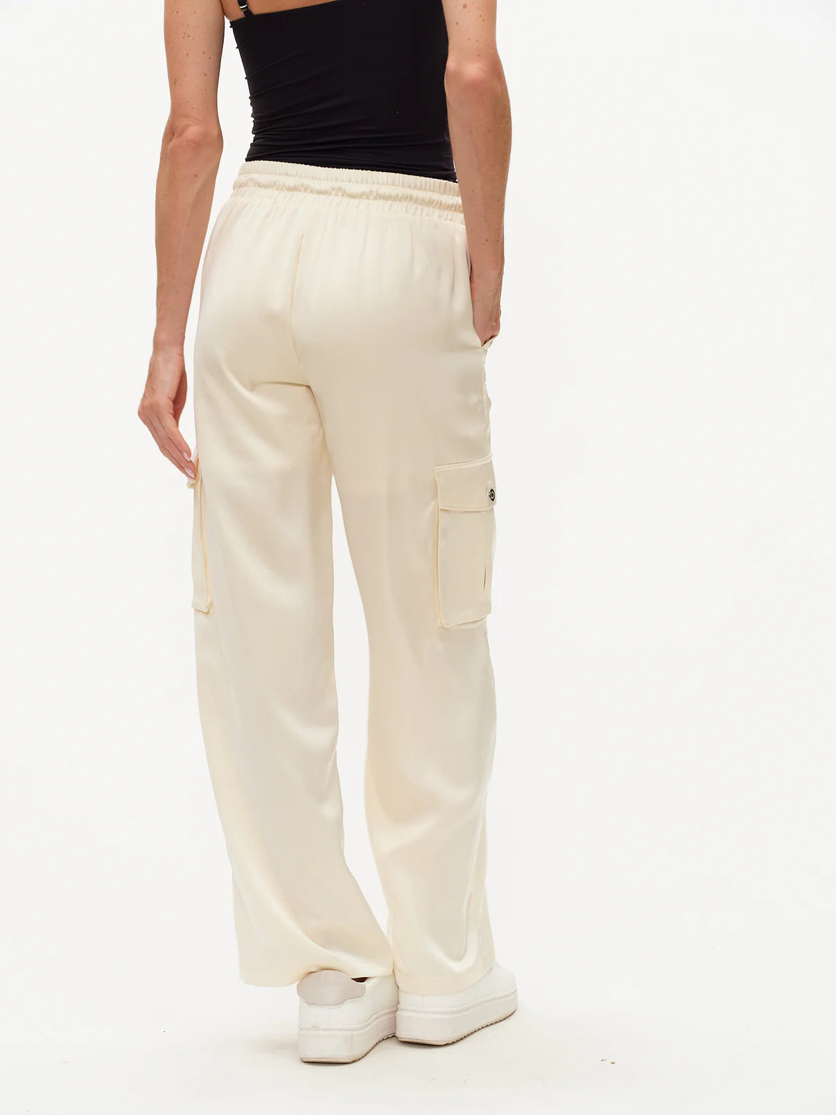 Elsa Satin Cargo Vanilla Cream by Six/Fifty