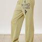 Rolling Stones Graphic Print Joggers: OLIVE / S