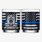 Police Whiskey Glasses | Set of 2 | 12 OZ