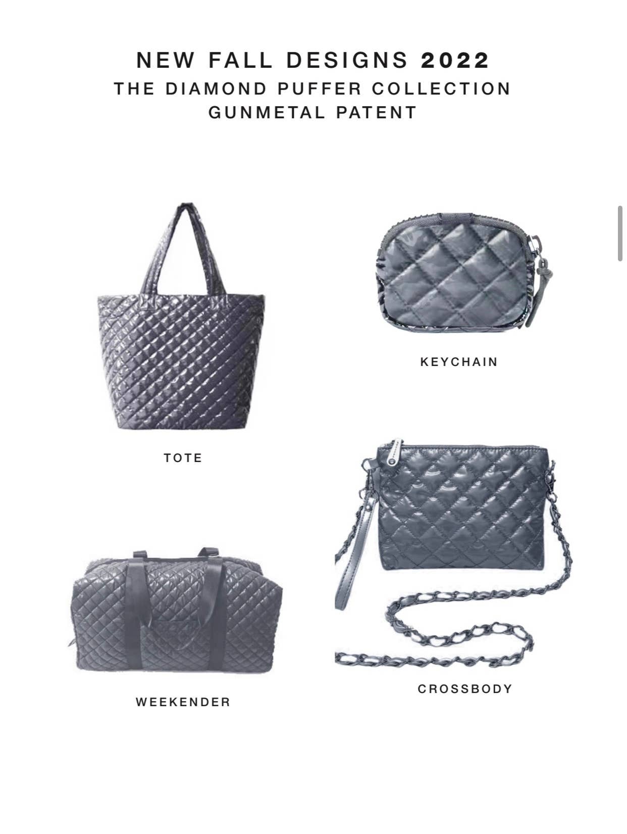 The Debra Diamond Weekender Gunmetal