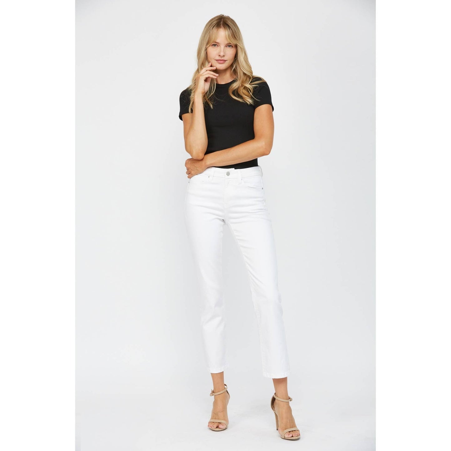 MID-RISE ANKLE STRAIGHT: TONWEN