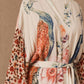 Retro Oriental Peacock Kimono Beach /Cover Up