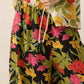 Floral-Print Wide-Leg Drawstring Pants