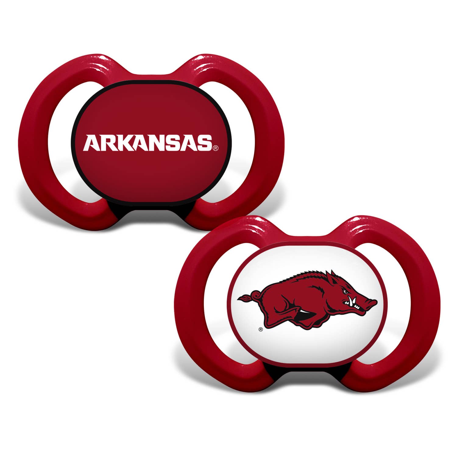 Arkansas Razorbacks - Pacifier 2-Pack – Nikko Blu Boutique