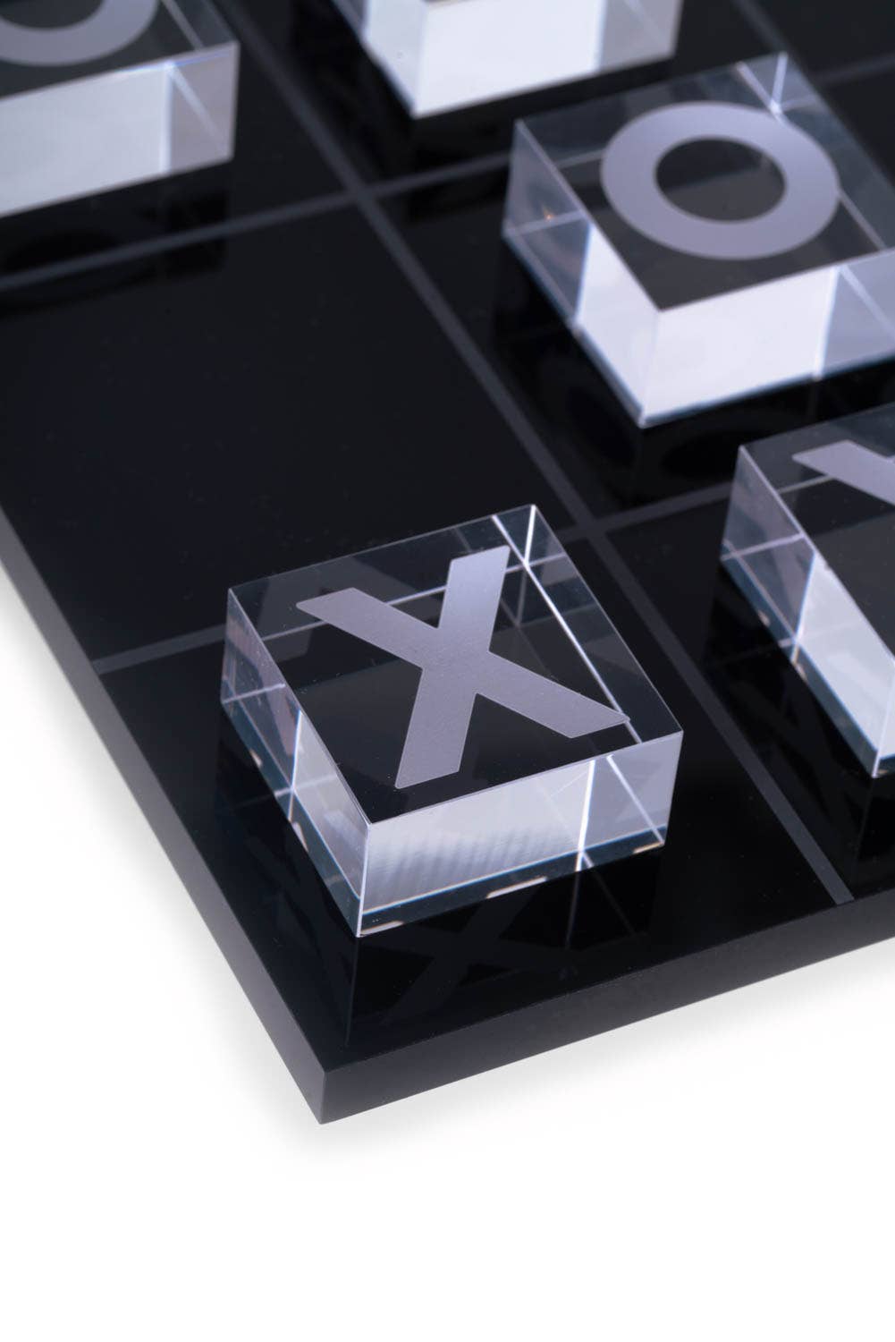 Acrylic Tic Tac Toe Set: Black