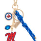 Ole Miss Rebels Cluster Bag Charm in Red