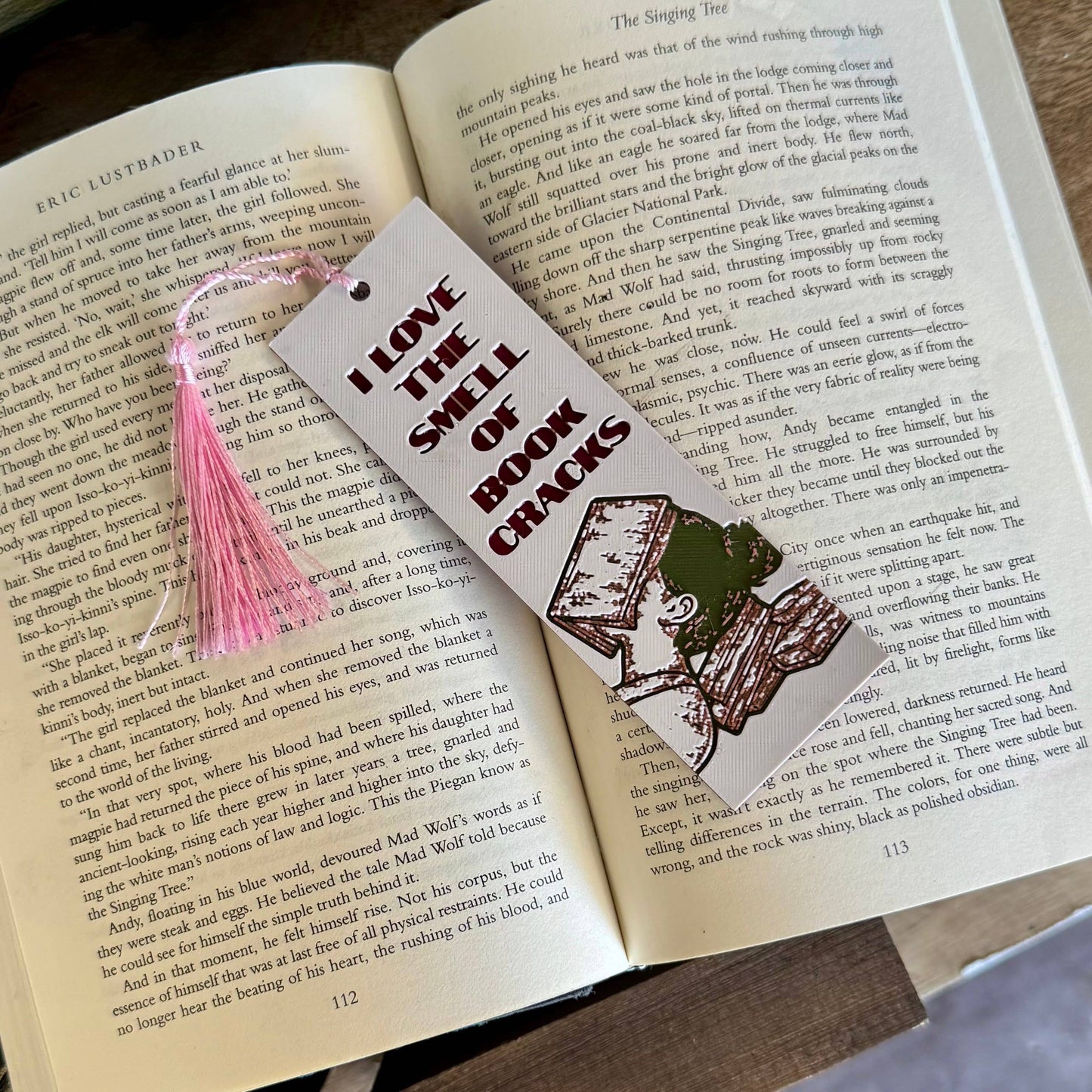 I Love The Smell Of Book Cracks 3D Bookmark