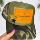 "Champagne Problems" Camo Glitter Trucker Hat : Dark Camo - No Gold Star Patch