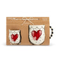 Double Heart Big Little Mug Set