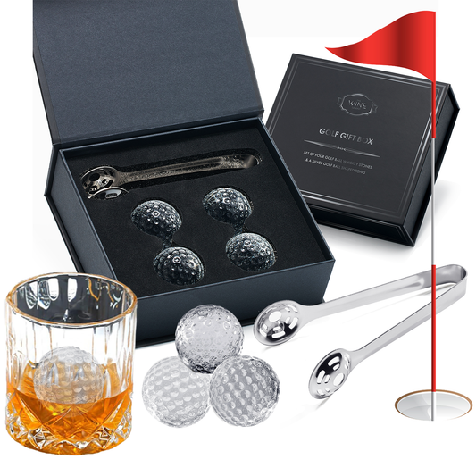 Golf Ball Whiskey Coolers Gift Set