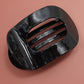 Black Pearl Oval Hair Claw Clips