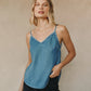 Bella Dahl Frayed Cami Blue