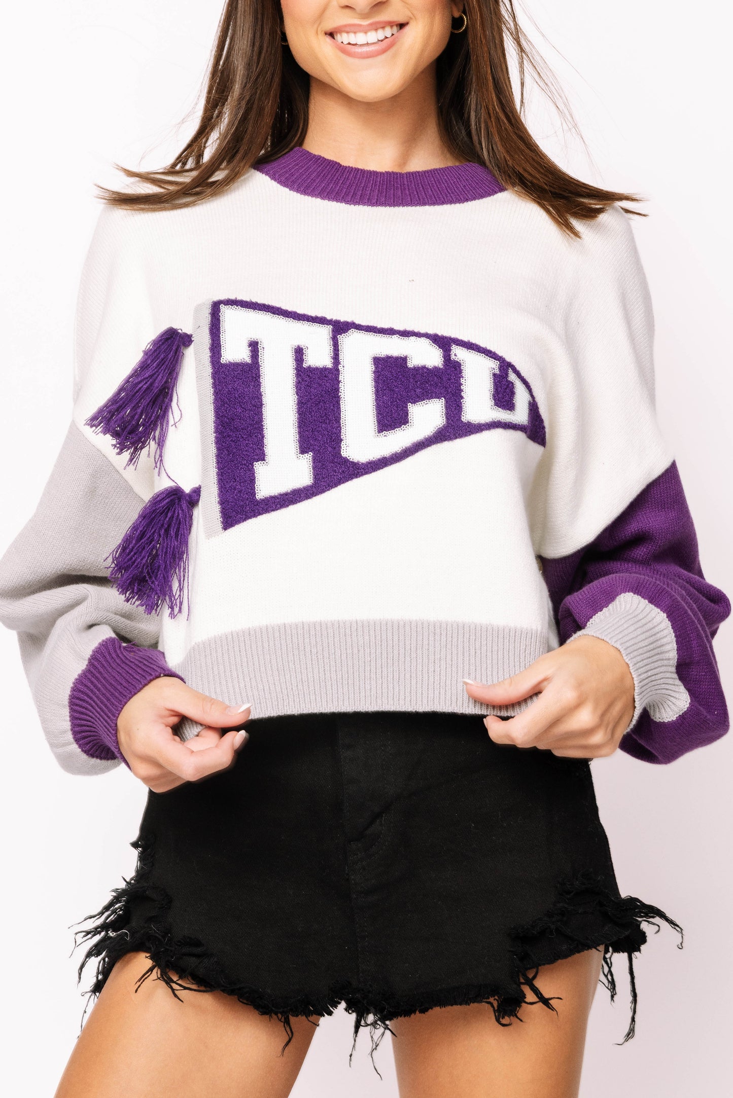 QOS -TCU Pennant Sweater