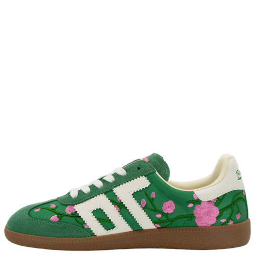 Back 70's Ghost Floral Green