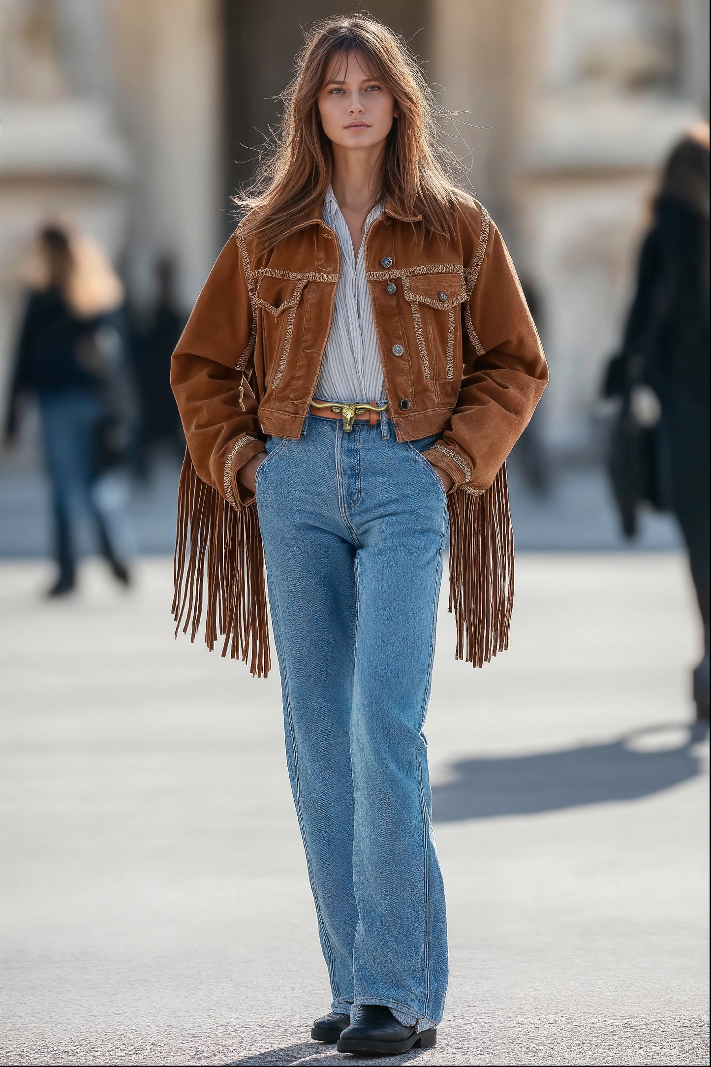 Signature Longhorn Cinnamon belt