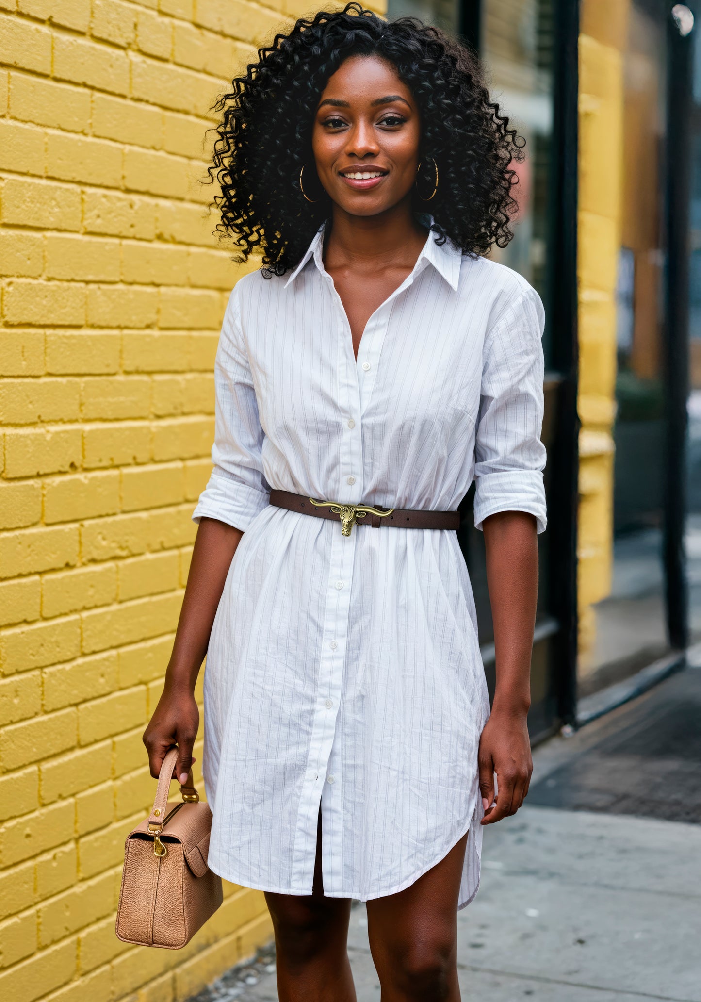Signature Longhorn Dark Brown belt