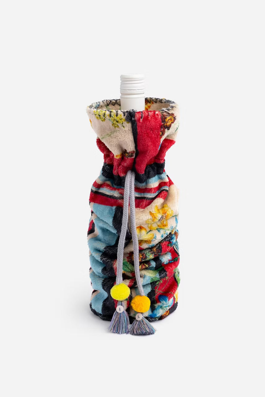 WILDFLOWER HOLIDAY WINE TOTE
