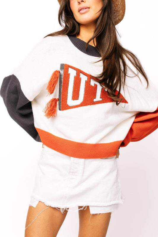 QOS -UT Pennant Sweater