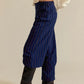 Free People Nice Choice Pull on Navy Combo Pants