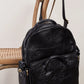 Black Leather Backpack