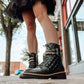 Vintage Havana Double Chain Combat Boot
