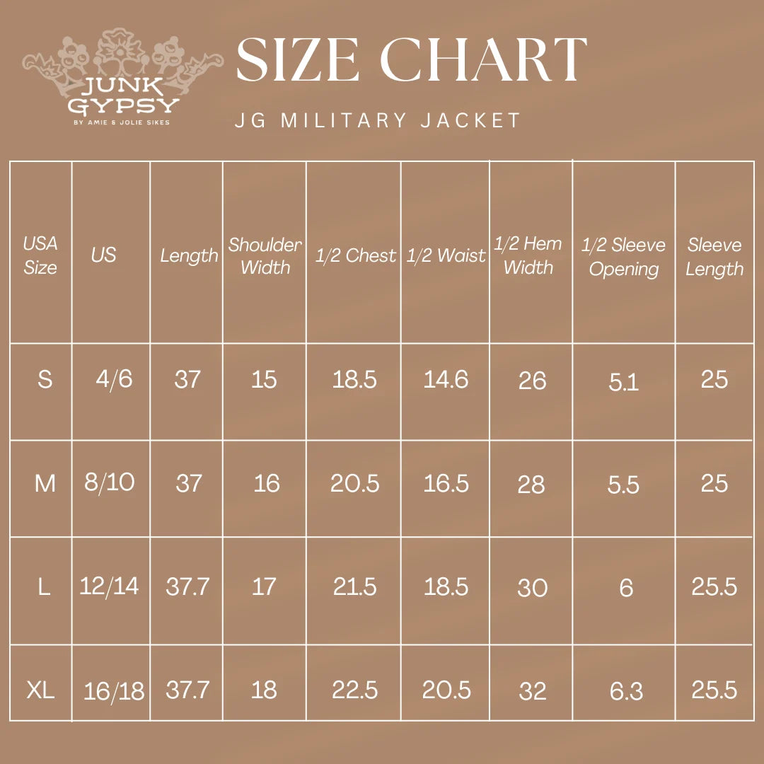 JG Captain Military Jacket BLACK
