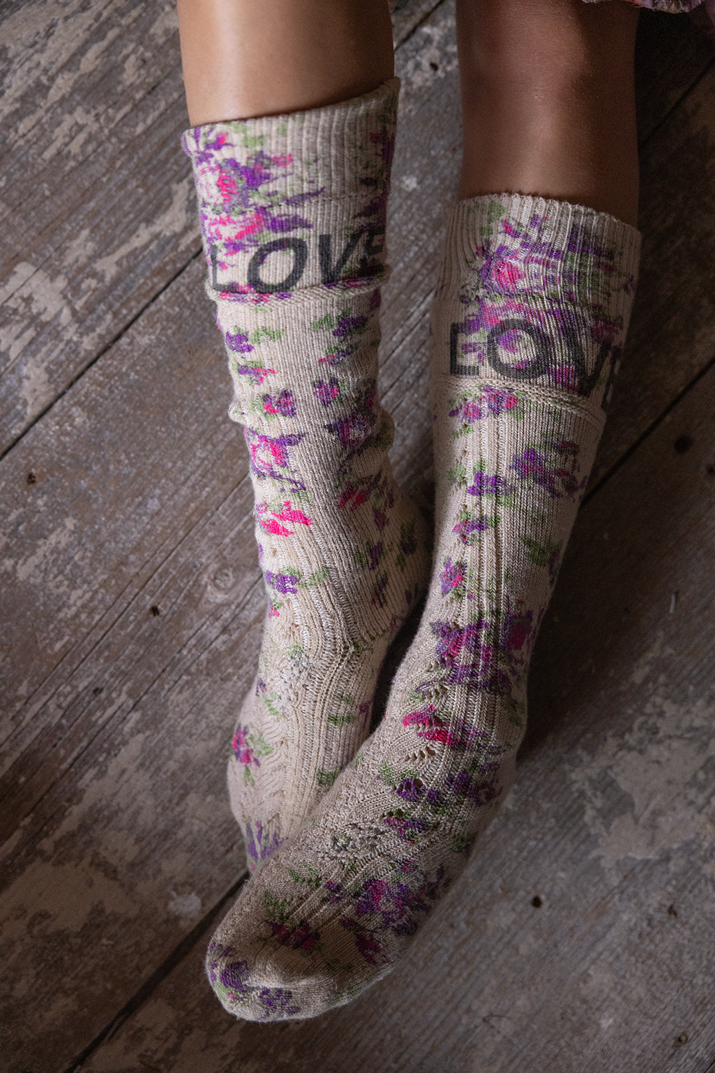 Magnolia Pearl Socks 091 Floral Love Big Dipper Socks Frida